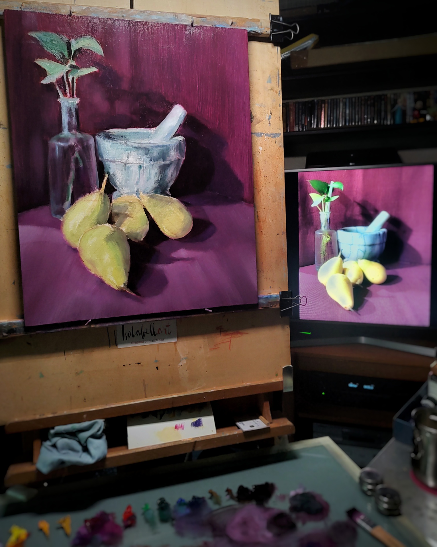 Today on easel... proof-of-work…