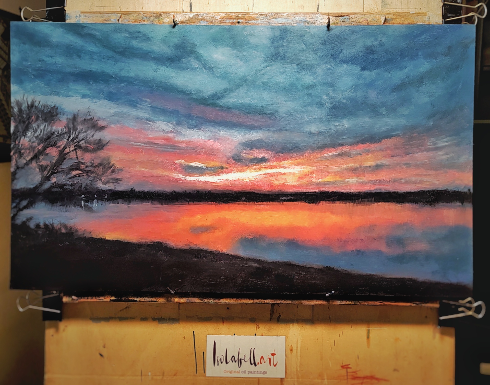 Today on easel, almost finished