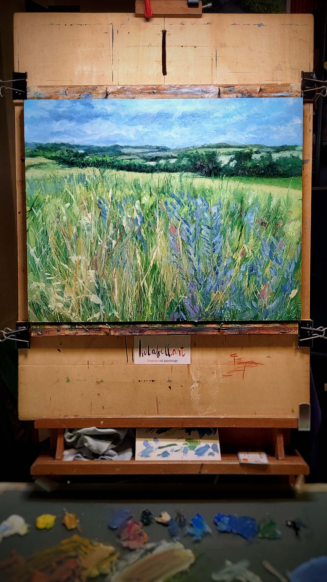 Today on easel...